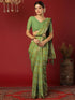 Vasthrlay Georgette Bandhani Unstitched Pink Saree