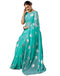 Vasthrlay Georgette Printed Unstitched Orange Saree
