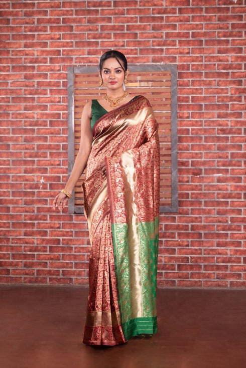 Vasthrlay Banarasi Traditional Unstitched Saree