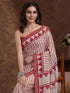 Vasthrlay Weaving Printed Unstitched Dusty Pink Saree