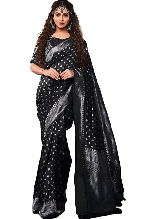 Vasthrlay Banarasi Traditional Unstitched Saree