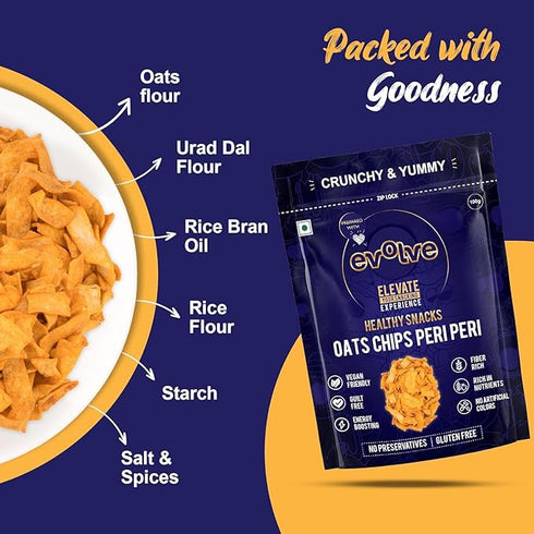 Evolve Healthy Snacks All Natural Oats Chips