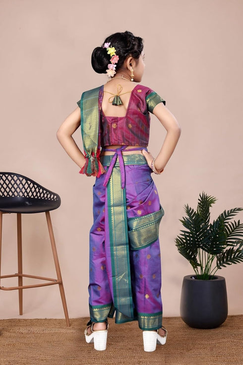 Vasthrlay Paithani Maharashtrian Contrast Traditional