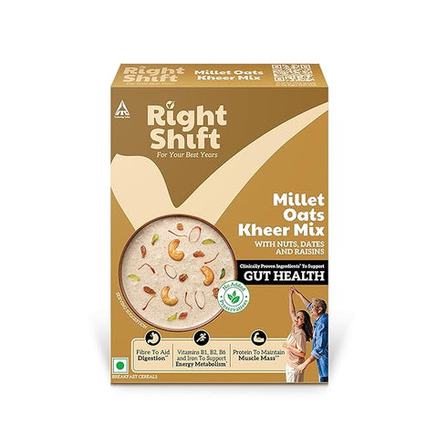 ITC Right Shift Millet Oatmeal |Rolled Oats, Dry Fruits, Seeds | High Protein Oats