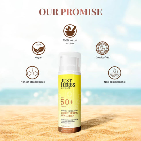 Just Herbs Tinted Serum Sunscreen SPF 50+