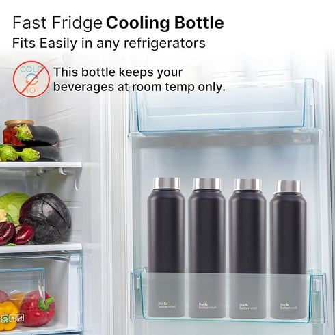 The Better Home Stainless Steel Bottle 1 Litre (Pack of 5)