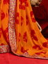 Vasthrlay Georgette Embroidery Pink Saree