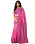 Vasthrlay Chanderi Printed Pink Saree With Unstitched Blouse Piece