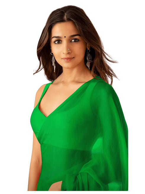 VasthrlayGeorgette Unstitched Blouse Ethnic Wear