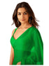 Vasthrlay Red Georgette Unstitched Saree