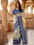 Vasthrlay Banglori Printed Dusty Saree