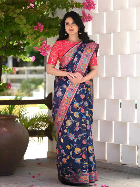 Vasthrlay Traditional Unstitched Saree
