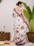 Vasthrlay Printed White1 White Saree
