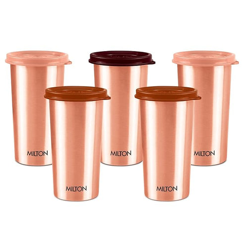 MILTON Copper Drinking Water Tumbler with Lid