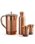 Copper Water Set – 2 LTR Jug + 1 LTR Bottle + 2 Glasses