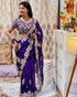Vasthrlay Embroidery Unstitched Saree