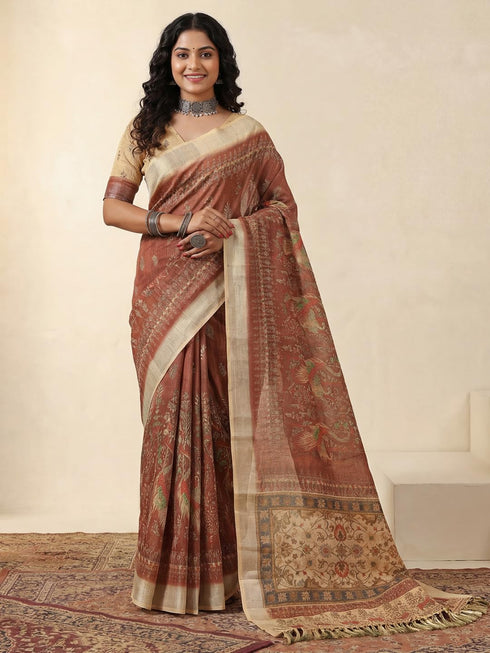 Vasthrlay Madhubani Unstitched Sai Ethnic Wear