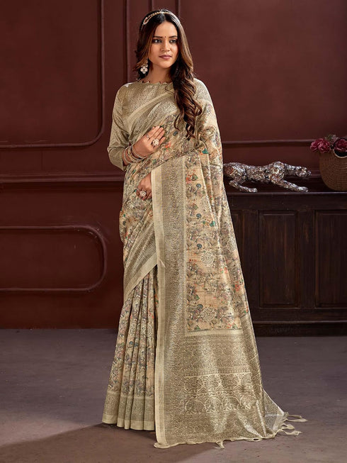 Vasthrlay Printed Unstitched Hs Ethnic Wear
