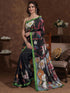 Vasthrlay Weaving Printed Unstitched Dusty Pink Saree