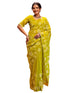 Vasthrlay Georgette Scalloped Dark Saree