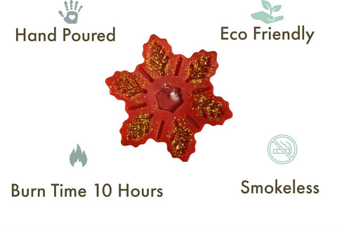 Christmas Snowflake Candle