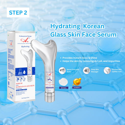 A+ Hydra Korean Glass Skin Aftercare Kit | Cleanser And Serum