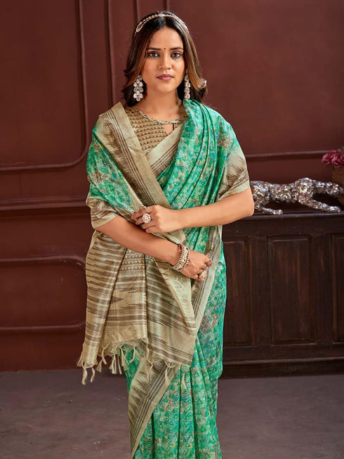 Vasthrlay Printed Unstitched Hs Ethnic Wear
