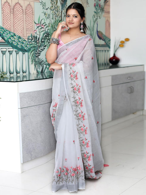 Vasthrlay Embroidered Unstitched Ethnic Wear