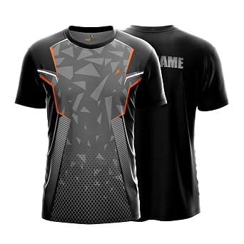 Yourjersey Custom Sports Jersey For Men & Kids | Add Player Name | Personalised Cricket | Football T-Shirt