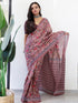 Vasthrlay Botanical Printed Unstitched Brown Smc Ethnic Wear