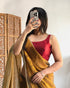 VasthrlayBoarder Unstitched Chhaava Mustardd Mustard Free Ethnic Wear