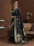 Vasthrlay Womens Weaving Unstitched Maroon Saree