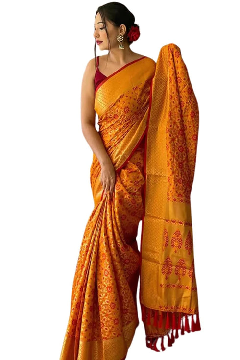 Vasthrlay Kanjivaram Patola Unstitched Ethnic Wear