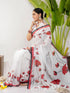 Vasthrlay Printed White1 White Saree