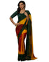 Vasthrlay Georgette Bandhani Unstitched Maroon Saree