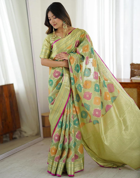 Vasthrlay Banarasi Kanjivaram Unstitched Black Saree