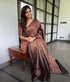Vasthrlay Black Banarasi Saree