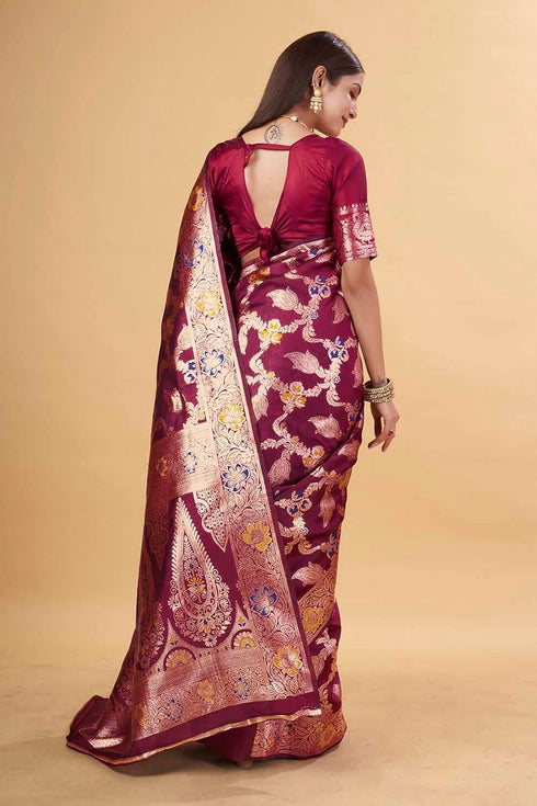 Vsathrlay Kanjivaram Banarasi Festival Wedding Ethnic Wear
