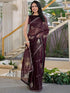 Vasthrlay Georgette Printed Unstitched Green Saree