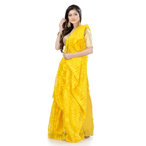 Vasthrlay Db Vasthrlay Jamdani Db121020jamdanitant1 Yellow