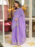 Vasthrlay Shimmer Embroidery Mustard Mustard Yellow Saree