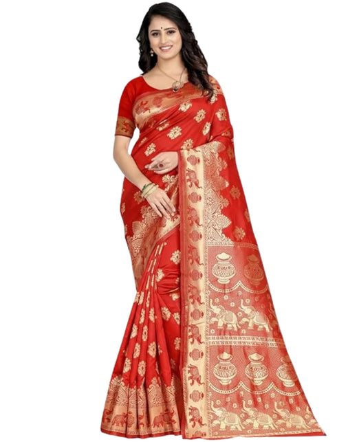 Vasthrlay Banarasi Traditional Unstitched Saree