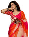 Vasthrlay Chanderi Printed Unstitched Orange Saree