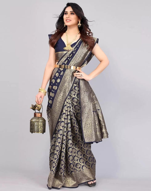 Vasthrlay Women's Kanchipuram Saree