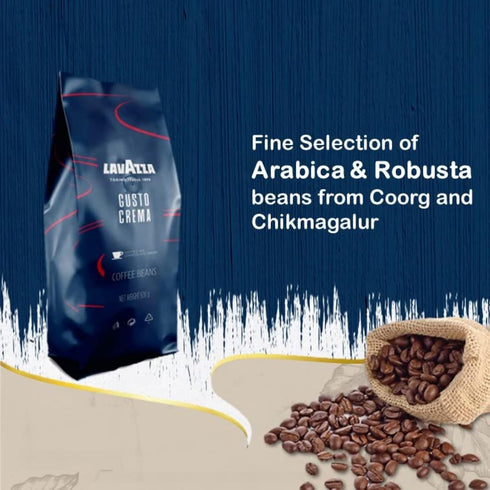 Lavazza Gusto Crema Roasted Coffee Beans 500g