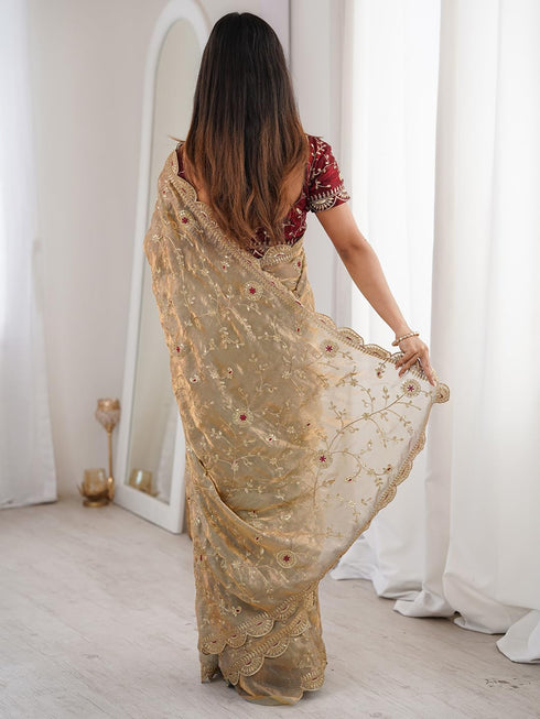 Vasthrlay Embroidery Unstitched Designer Kr Ethnic Wear
