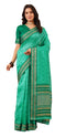 Vasthrlay Orange Jacquard Unstitched Saree