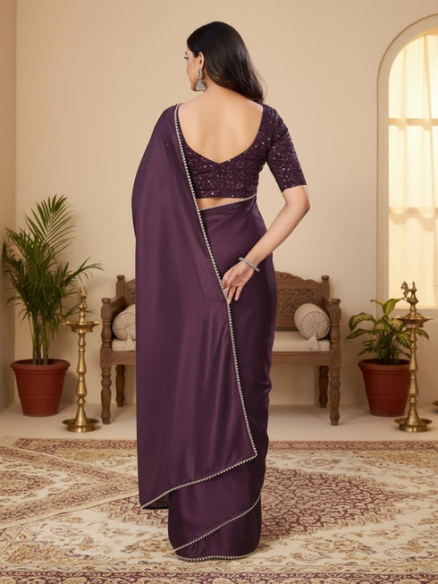 Vasthrlay Wine Saree
