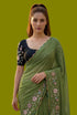 Vasthrlay Yellow Unstitched Saree