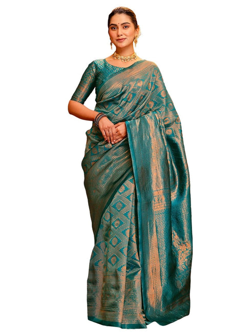 Vasthrlay Weaving Banarasi Mauve Saree
